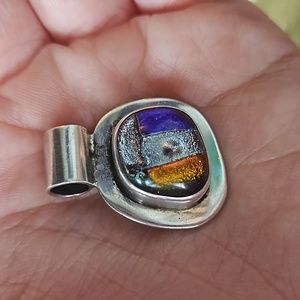 Sterling Silver Glass Pendant